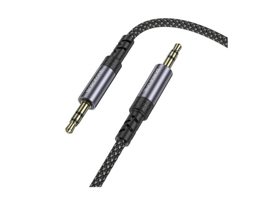 Аудіокабель BOROFONE BL24 Graceful audio cable AUX Metal Grey (6941991118968)