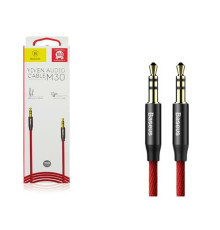 Аудіокабель Baseus Yiven Audio Cable M30 1M Red+Black (CAM30-B91)