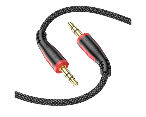 Аудiо-кабель BOROFONE BL14 AUX audio cable(L=1M) Black