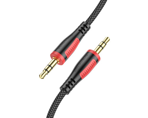 Аудiо-кабель BOROFONE BL14 AUX audio cable(L=1M) Black