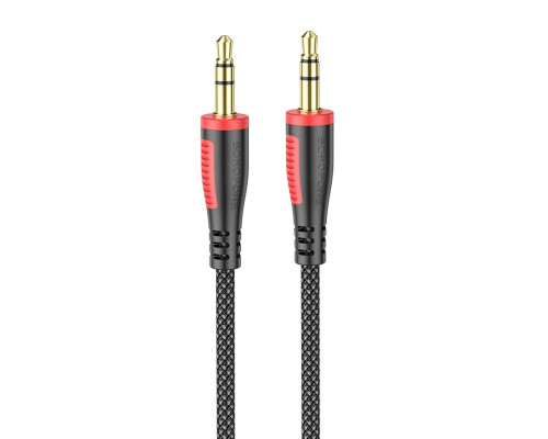 Аудiо-кабель BOROFONE BL14 AUX audio cable(L=1M) Black