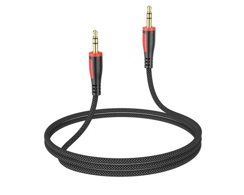Аудiо-кабель BOROFONE BL14 AUX audio cable(L=1M) Black