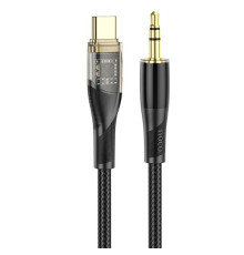 Аудiокабель HOCO UPA25 Transparent Discovery Edition Digital audio conversion cable Type-C Black