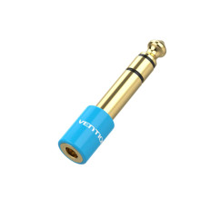 Адаптер Vention 6.35mm Male to 3.5mm Female Audio Adapter Blue Aluminum Alloy Type (VAB-S01-L) (VAB-S01-L)