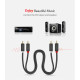 Аудіо кабель UGREEN AV104 2RCA Male to 2RCA Male Cable 1m (Black)(UGR-30747) (UGR-30747)