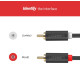 Аудіо кабель UGREEN AV104 2RCA Male to 2RCA Male Cable 1m (Black)(UGR-30747) (UGR-30747)