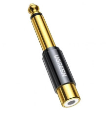 Перехідник UGREEN AV169 6.35mm Male to RCA Female Adapter(UGR-80731)