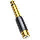 Перехідник UGREEN AV169 6.35mm Male to RCA Female Adapter(UGR-80731)