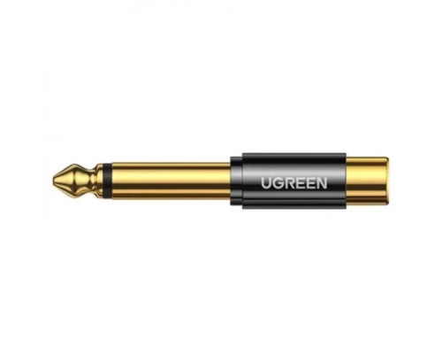 Перехідник UGREEN AV169 6.35mm Male to RCA Female Adapter(UGR-80731)