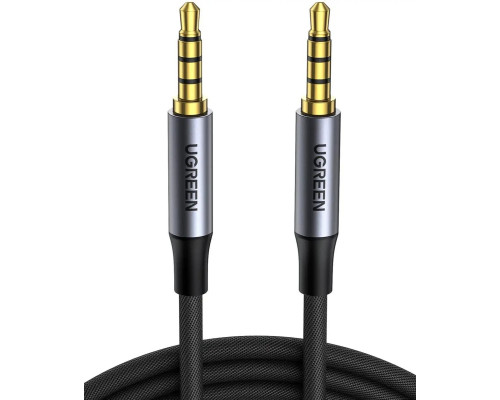 Аудіо кабель UGREEN 3.5mm 4-Pole M/M Audio Cable Alu Case 1m (UGR-10648)