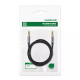 Аудіо кабель UGREEN 3.5mm 4-Pole M/M Audio Cable Alu Case 1m (UGR-10648)
