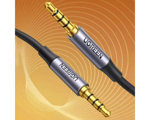 Аудіо кабель UGREEN 3.5mm 4-Pole M/M Audio Cable Alu Case 1m (UGR-10648)