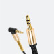 Аудiокабель HOCO UPA02 AUX Spring Audio cable (with Mic) Black