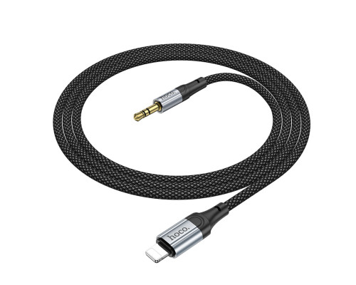 Аудiокабель HOCO UPA26 Fresh digital audio conversion cable iP Black