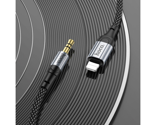 Аудiокабель HOCO UPA26 Fresh digital audio conversion cable iP Black