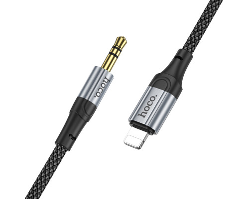 Аудiокабель HOCO UPA26 Fresh digital audio conversion cable iP Black