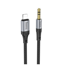 Аудiокабель HOCO UPA26 Fresh digital audio conversion cable iP Black