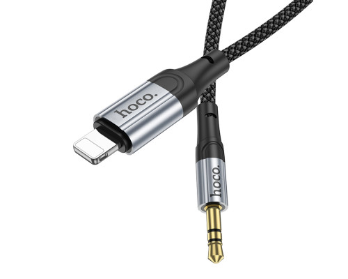 Аудiокабель HOCO UPA26 Fresh digital audio conversion cable iP Black