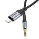 Аудiокабель HOCO UPA26 Fresh digital audio conversion cable iP Black