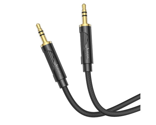 Аудiокабель HOCO UPA30 Friend audio cable AUX Black (6942007625463)
