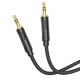 Аудiокабель HOCO UPA30 Friend audio cable AUX Black (6942007625463)