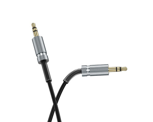 Аудiокабель HOCO UPA31 Cindy spring audio cable AUX Black (6942007631235)
