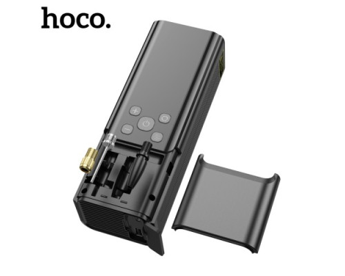 Автомобільний насос Hoco ZP7 Maddy (5000 mAh) Black mag-6942007614511142601