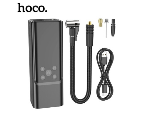Автомобільний насос Hoco ZP7 Maddy (5000 mAh) Black mag-6942007614511142601