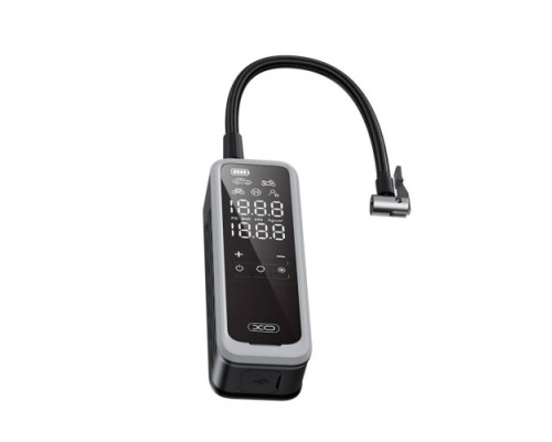 Автокомпресор XO CZ018 Intelligent Portable 5000mAh Wireless Inflation Pump 22 Cylinder Block Чорний mag-6920680858163140402