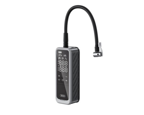 Автокомпресор XO CZ018 Intelligent Portable 5000mAh Wireless Inflation Pump 22 Cylinder Block Чорний mag-6920680858163140402