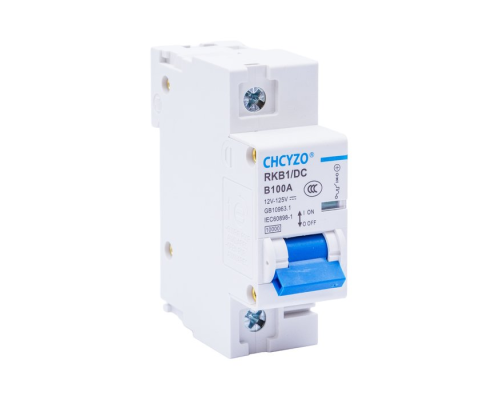Автоматичний вимикач постійного струму CHCYZO RKB1 DC B100A, 1P, 12-125V, 100A PLS-00-00135801