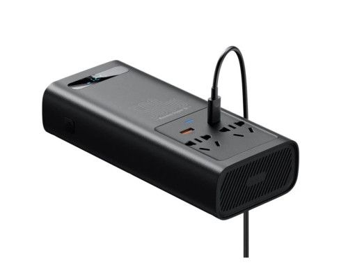 Автомобільний інвертор Baseus Super Si Power Inverter 500W (220V CN/EU ) Black (CGNB000101)