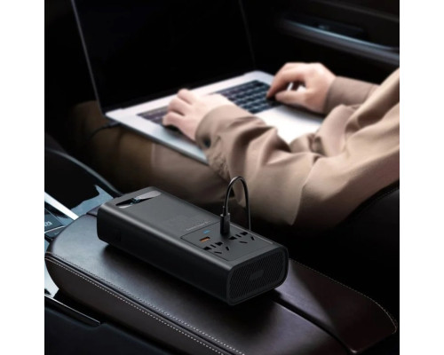 Автомобільний інвертор Baseus Super Si Power Inverter 500W (220V CN/EU ) Black (CGNB000101)