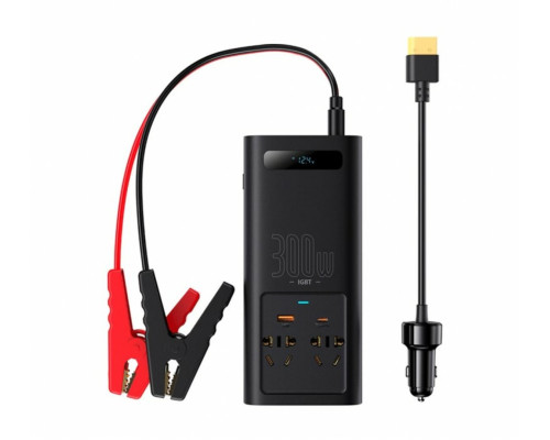 Автомобільний інвертор Baseus IGBT Power Inverter 300W (220V CN/EU ) Black (CGNB010101)