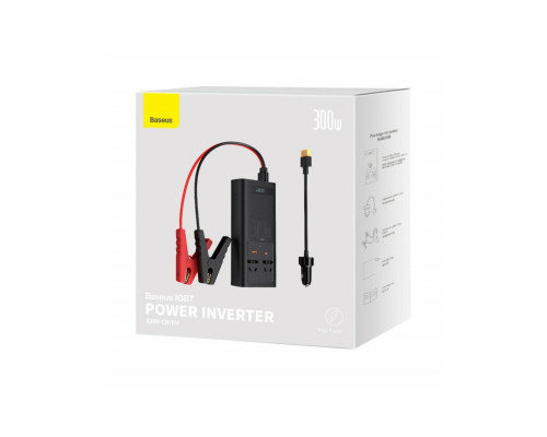 Автомобільний інвертор Baseus IGBT Power Inverter 300W (220V CN/EU ) Black (CGNB010101)