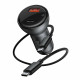 АЗП Baseus Digital Display PPS Dual QC Car Charger 45W With Mini Cable Type-C to Type-C 60W Black 1m