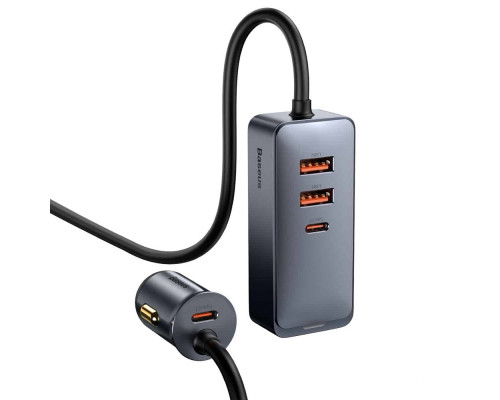 АЗП Baseus Share Together PPS multi-port Fast charging with extension cord 120W 2U+2C Gray