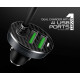 Автомобільний зарядний пристрій CHAROME C7 4-Port Front and Back Seat Car Charger Black