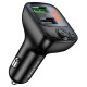 АЗП з FM-модулятором BOROFONE BC41 Eminency QC3.0 Car BT FM transmitter 18W Black 8525500090 (6974443382884)