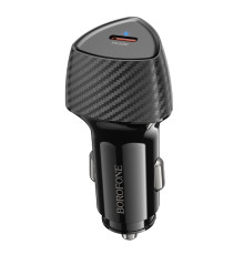 Автомобільний зарядний пристрій BOROFONE BZ31B Solid single-port PD30W car charger Black