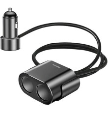 Автомобільний зарядний пристрій Baseus High Efficiency One to Two Cigarette Lighter Black