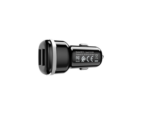 Автомобільний зарядний пристрій BOROFONE BZ13 Extreme dual port car charger Black