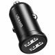 АЗП Usams US-CC114 C20 2.4A Dual USB Mini Car Charger Black