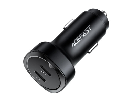 Автомобільний зарядний пристрій ACEFAST B2 72W dual USB-C metal car charger