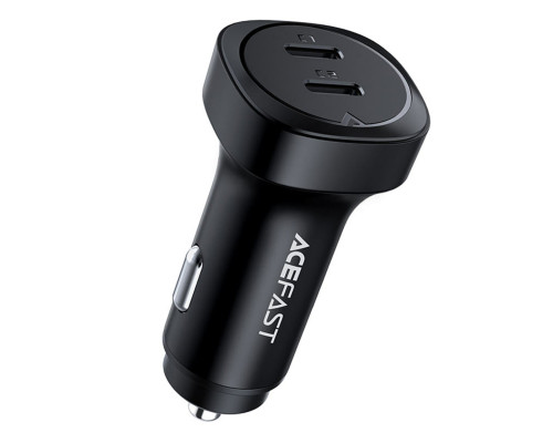 Автомобільний зарядний пристрій ACEFAST B2 72W dual USB-C metal car charger