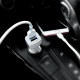 Автомобільний зарядний пристрій HOCO Z23 grand style dual-port car charger White