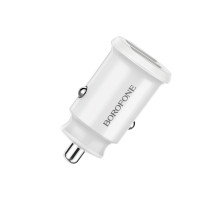 Автомобільний зарядний пристрій BOROFONE BZ8 MaxRide Dual Port Car Charger White