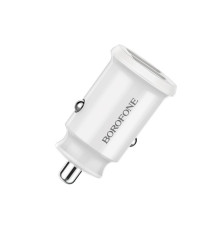 Автомобільний зарядний пристрій BOROFONE BZ8 MaxRide Dual Port Car Charger White