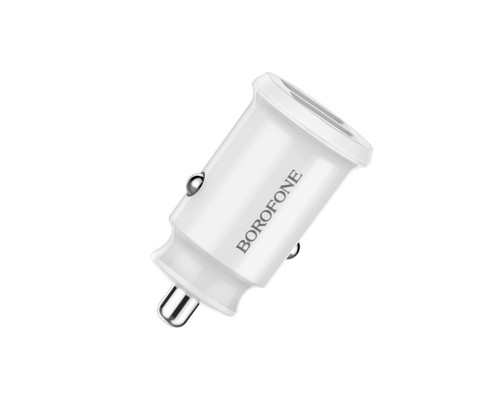 Автомобільний зарядний пристрій BOROFONE BZ8 MaxRide Dual Port Car Charger White