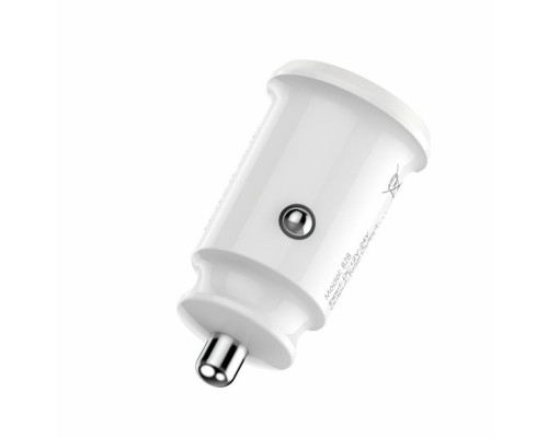 Автомобільний зарядний пристрій BOROFONE BZ8 MaxRide Dual Port Car Charger White